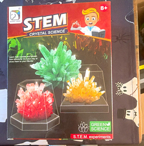 Green science stem - stem, crystal