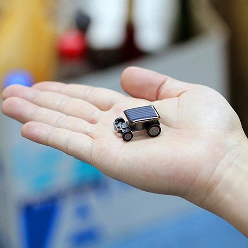 Mini solar powered car - car, stem
